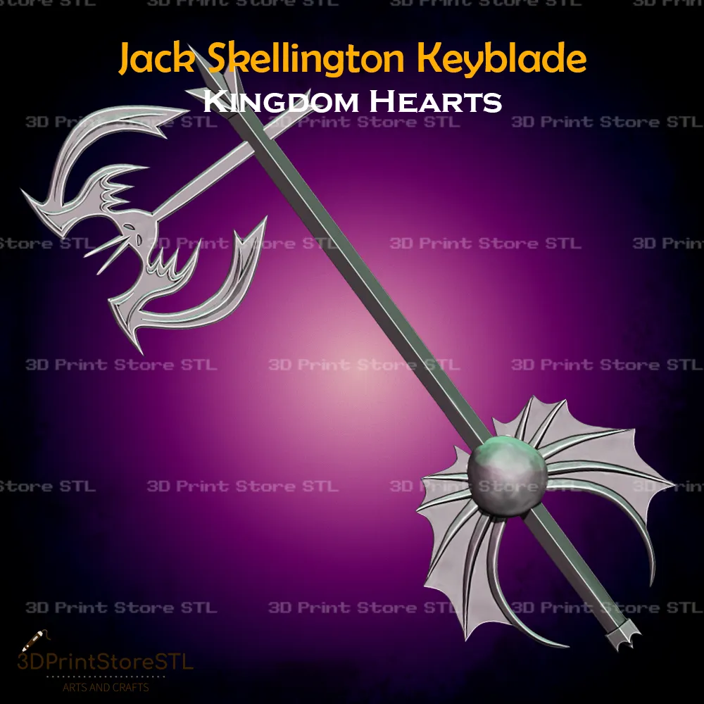 Jack Skellington Keyblade Cosplay Kingdom Hearts - STL File
