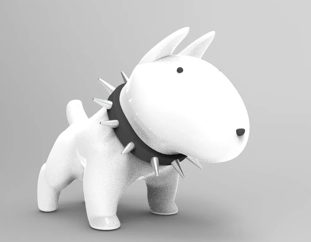 bull terrier dog 3D - STL file for 3D printer