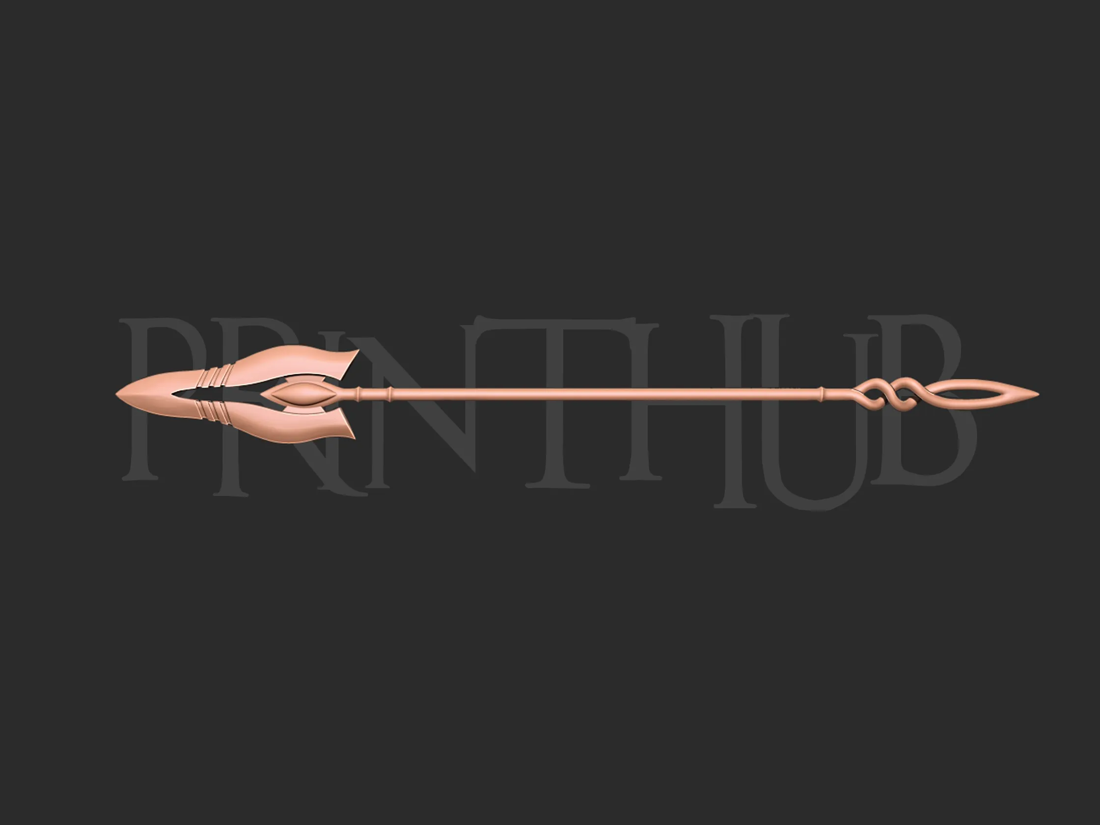 Asuka Langley Flare Spear Weapon 3d print model