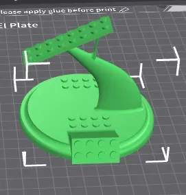 Lego flying vehicle stand V2