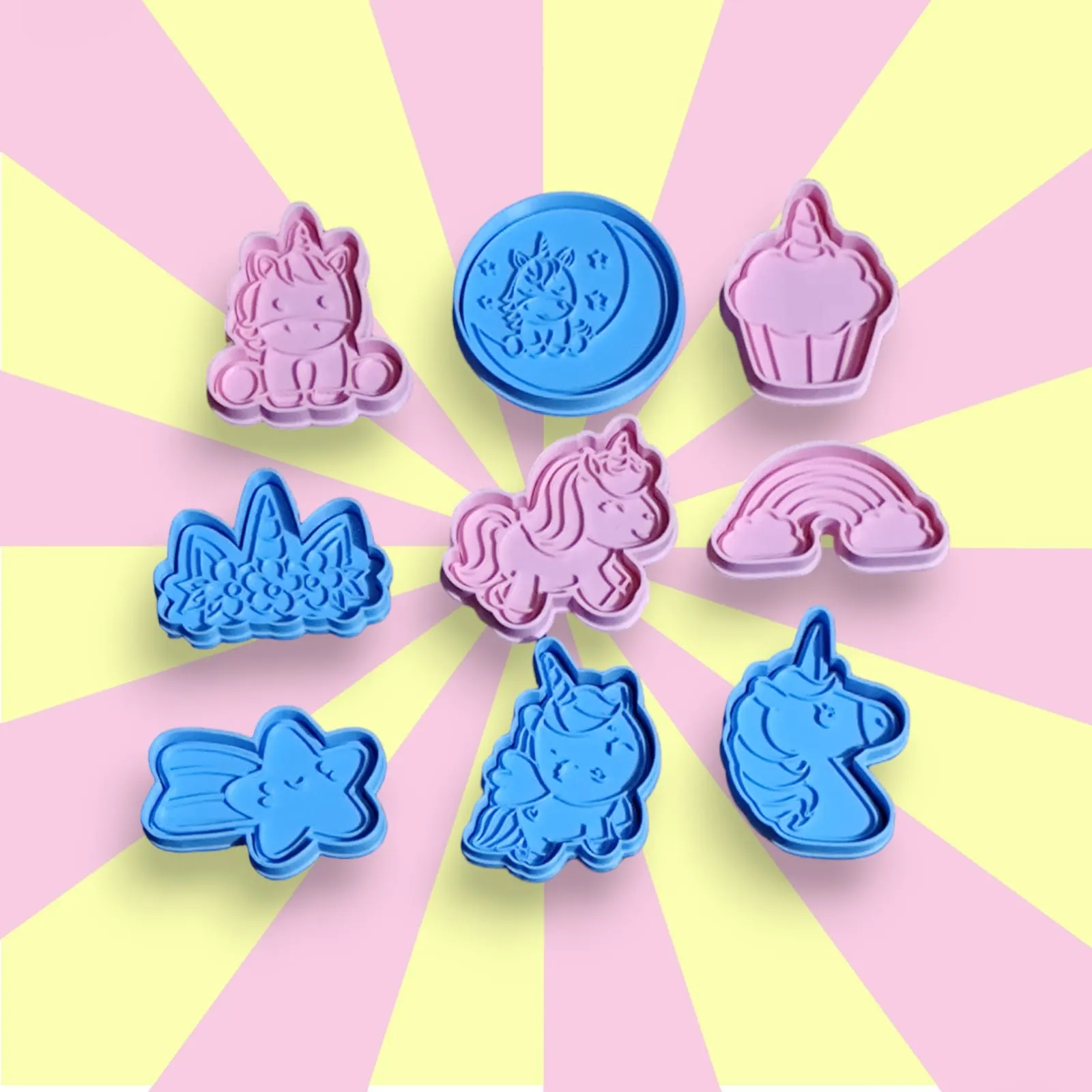 CORTANTES + ESTAMPAS UNICORNIOS  / UNICORNS CUTTERS + STAMPS