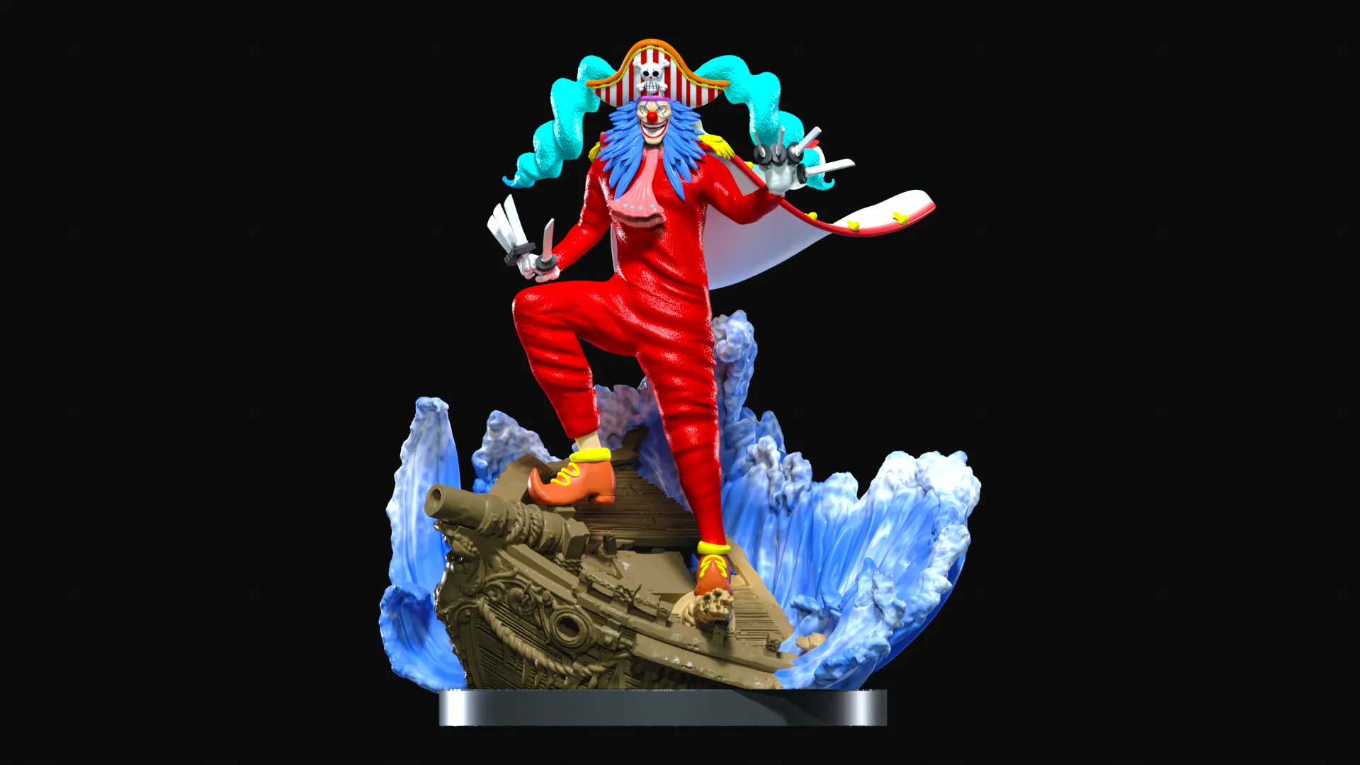 BUGGY fanart - YONKO - ONE PIECE - 3D PRINT
