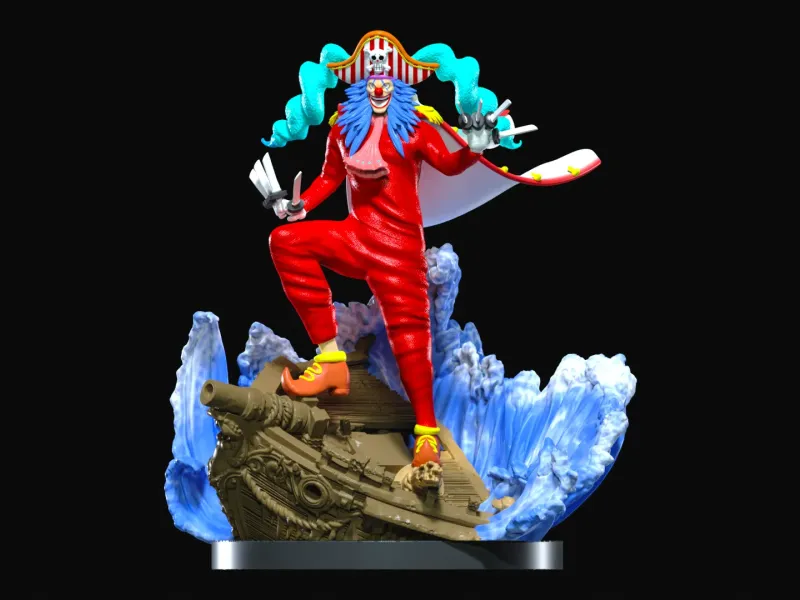 BUGGY fanart - YONKO - ONE PIECE - IMPRESIÓN 3D