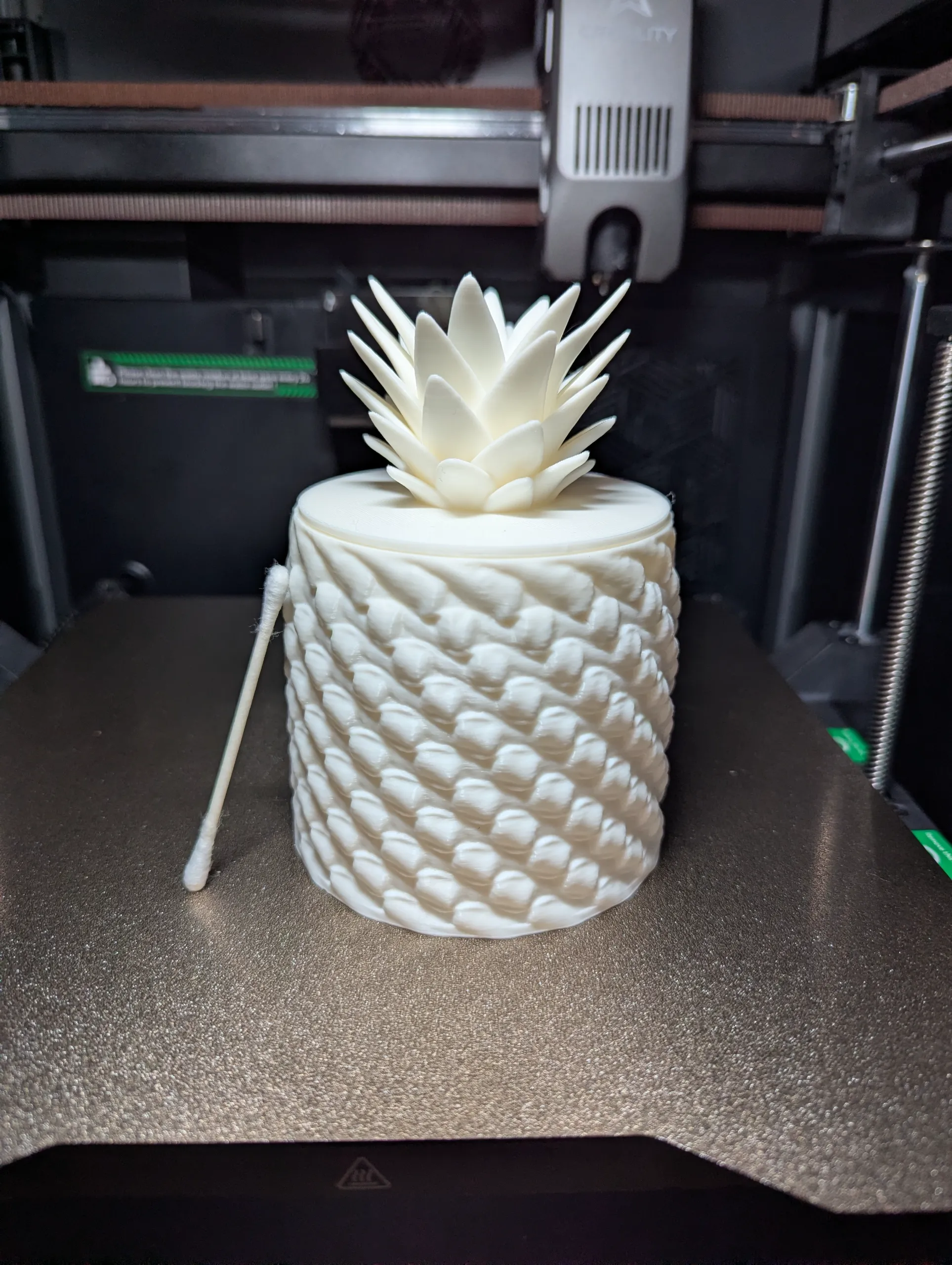 Pineapple Cotton Swab Container - Hygiene Decor