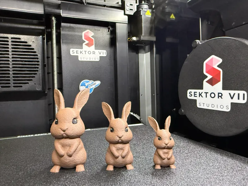 CUTE BUNNY FIGURINE / EASTERBUNNY (5 SIZES)