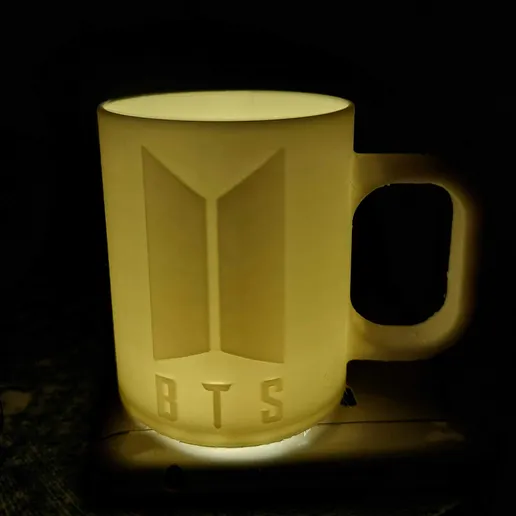 BTS COFFEE MUG LAMP
