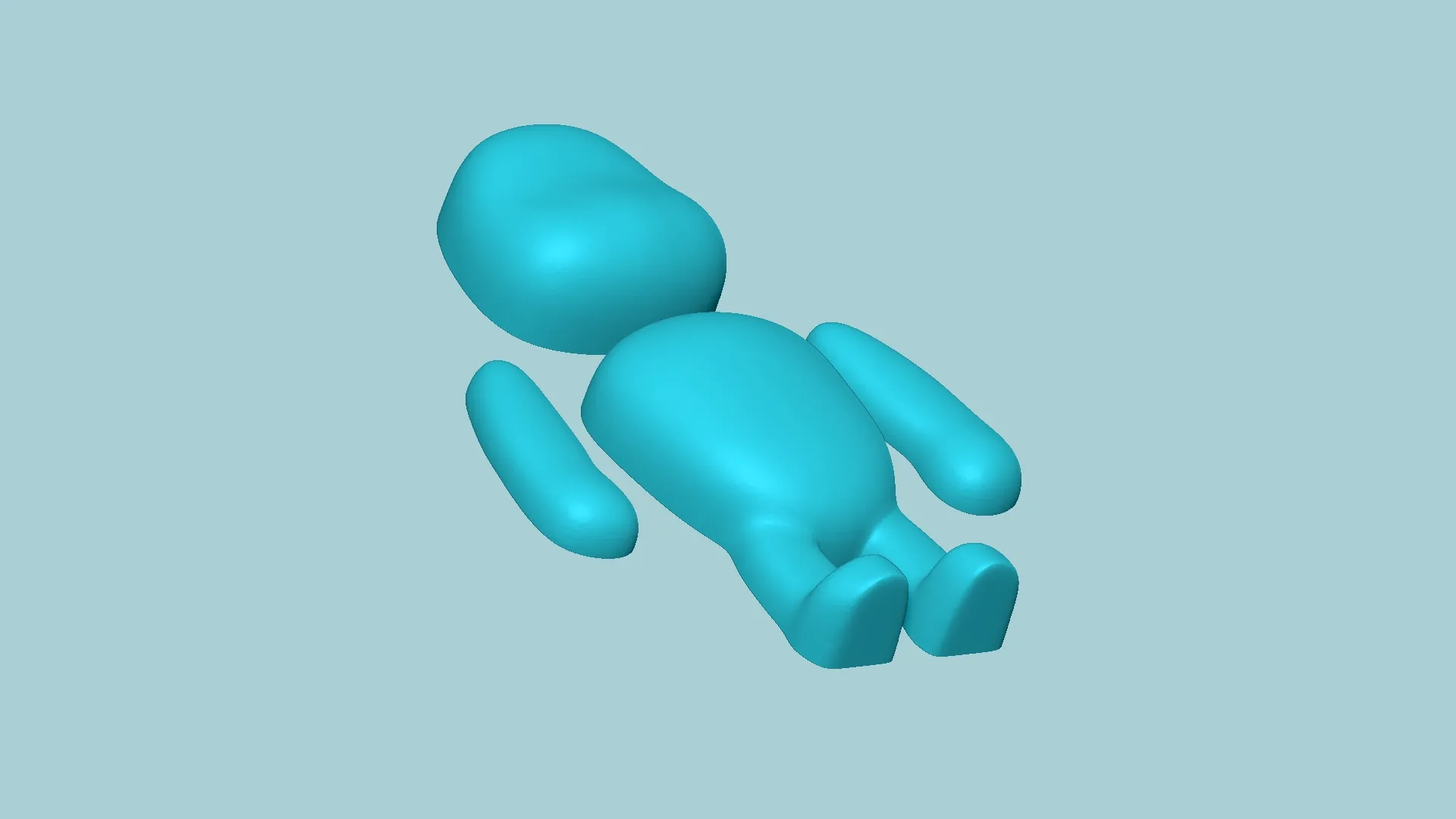 Molde para galletas A01 - Partes del cuerpo Chibi