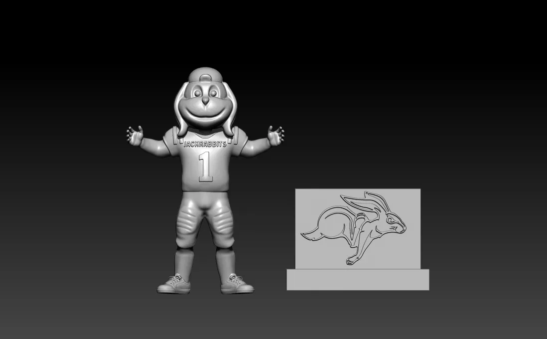 NCAA - South Dakota State Jackrabbits mascot - 3d print