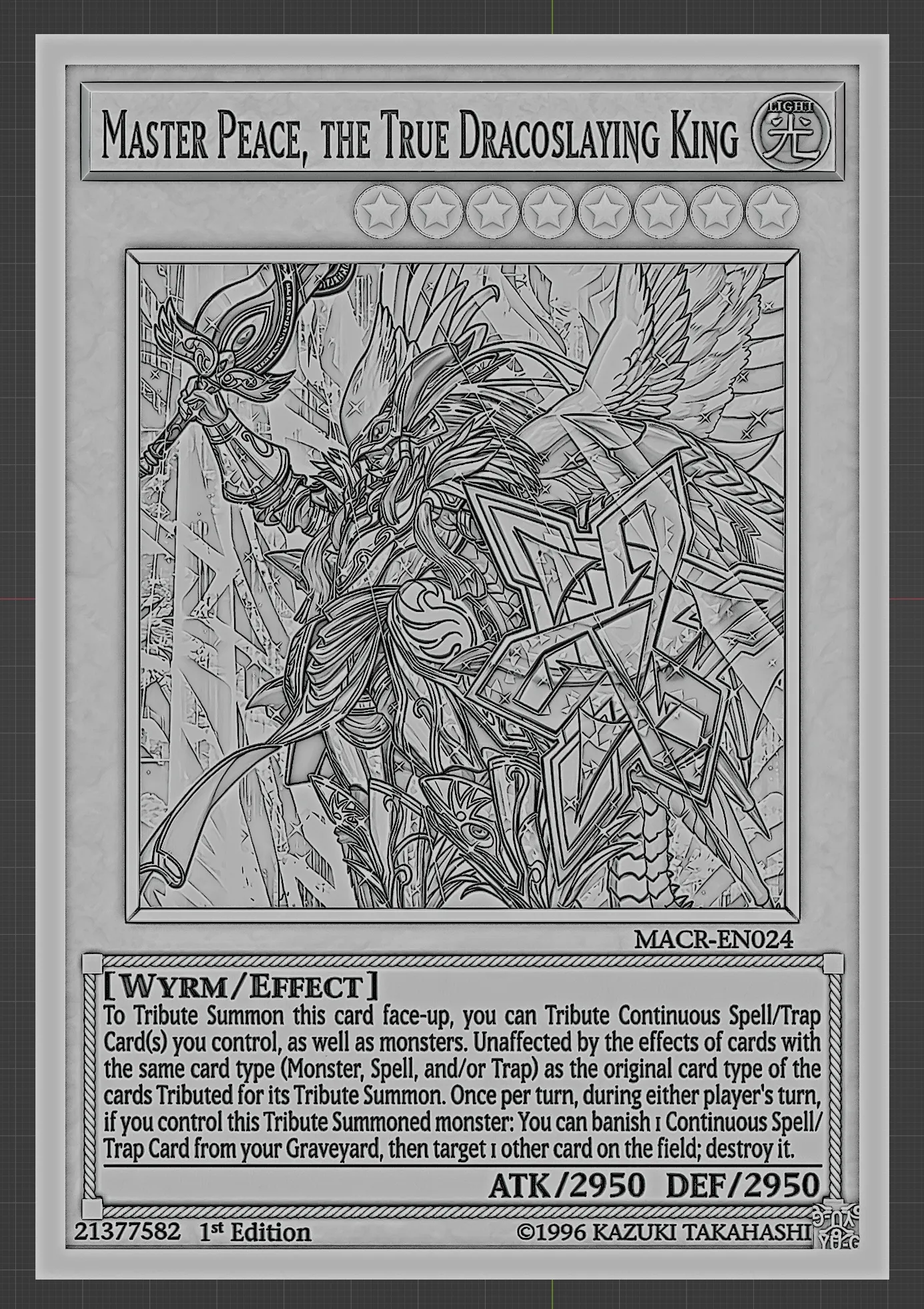 MASTER PEACE, THE TRUE DRACOSLAYING KING - YU-GI-OH!