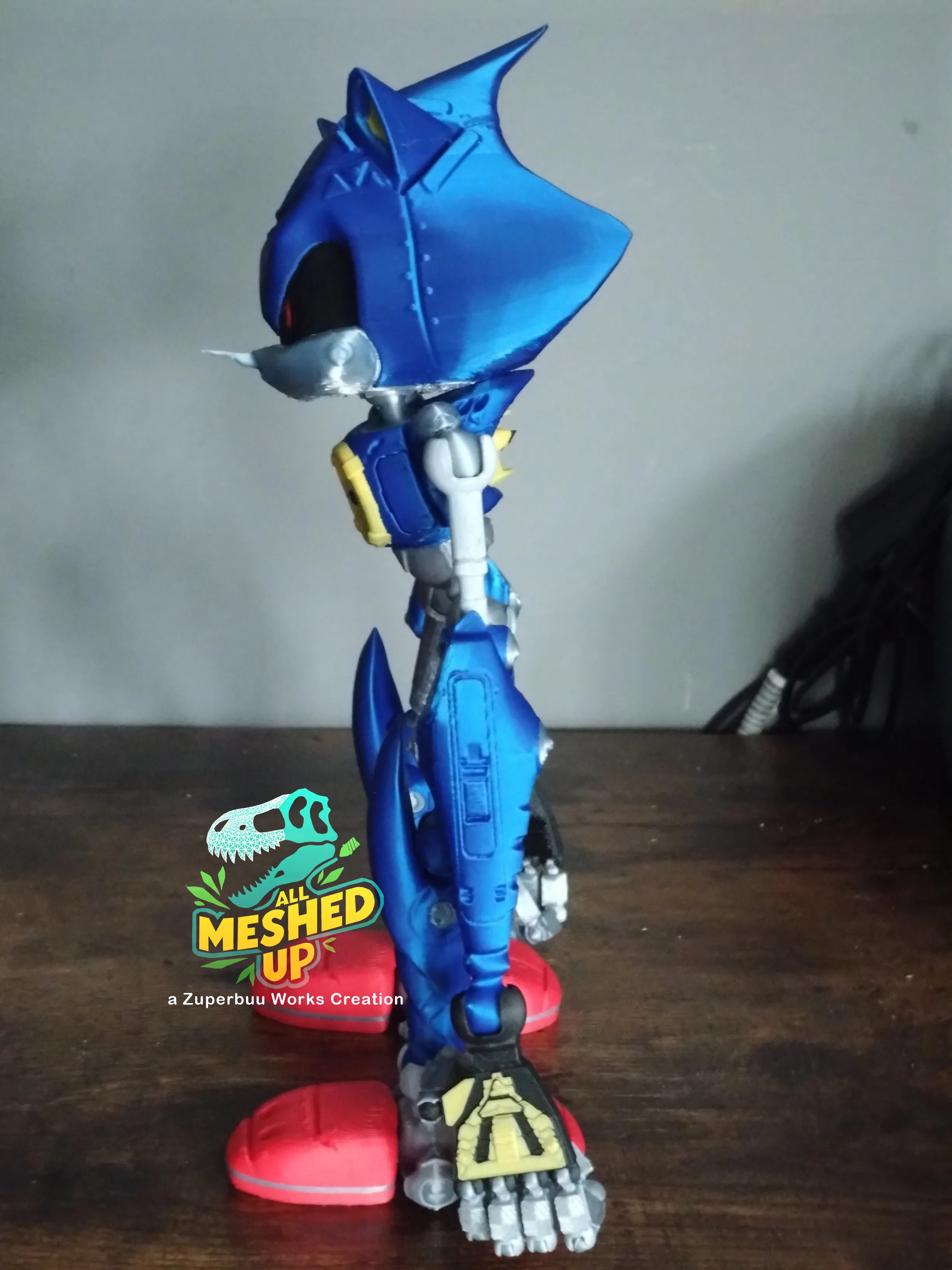 Jouet Sonic en métal articulé