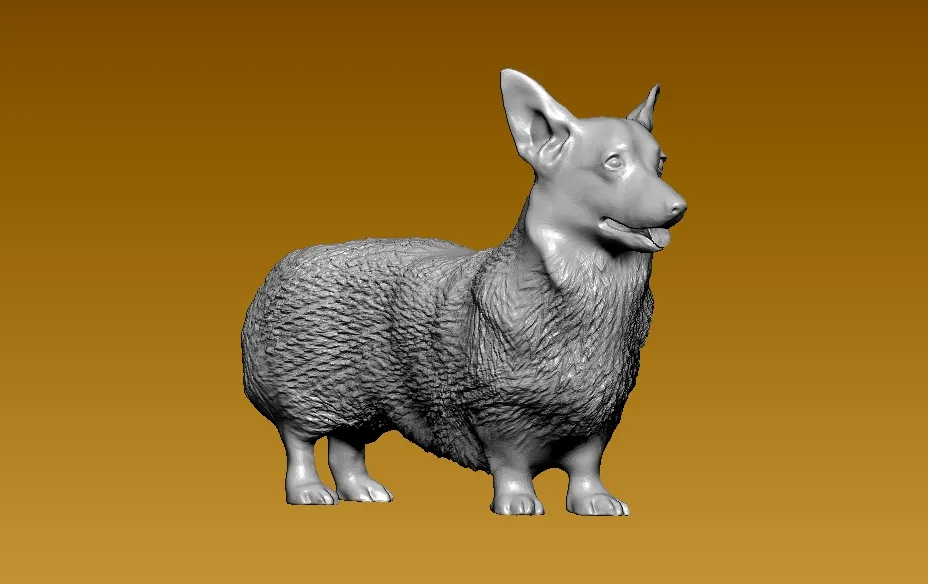 Corgi Dog - terrier model - 3D print