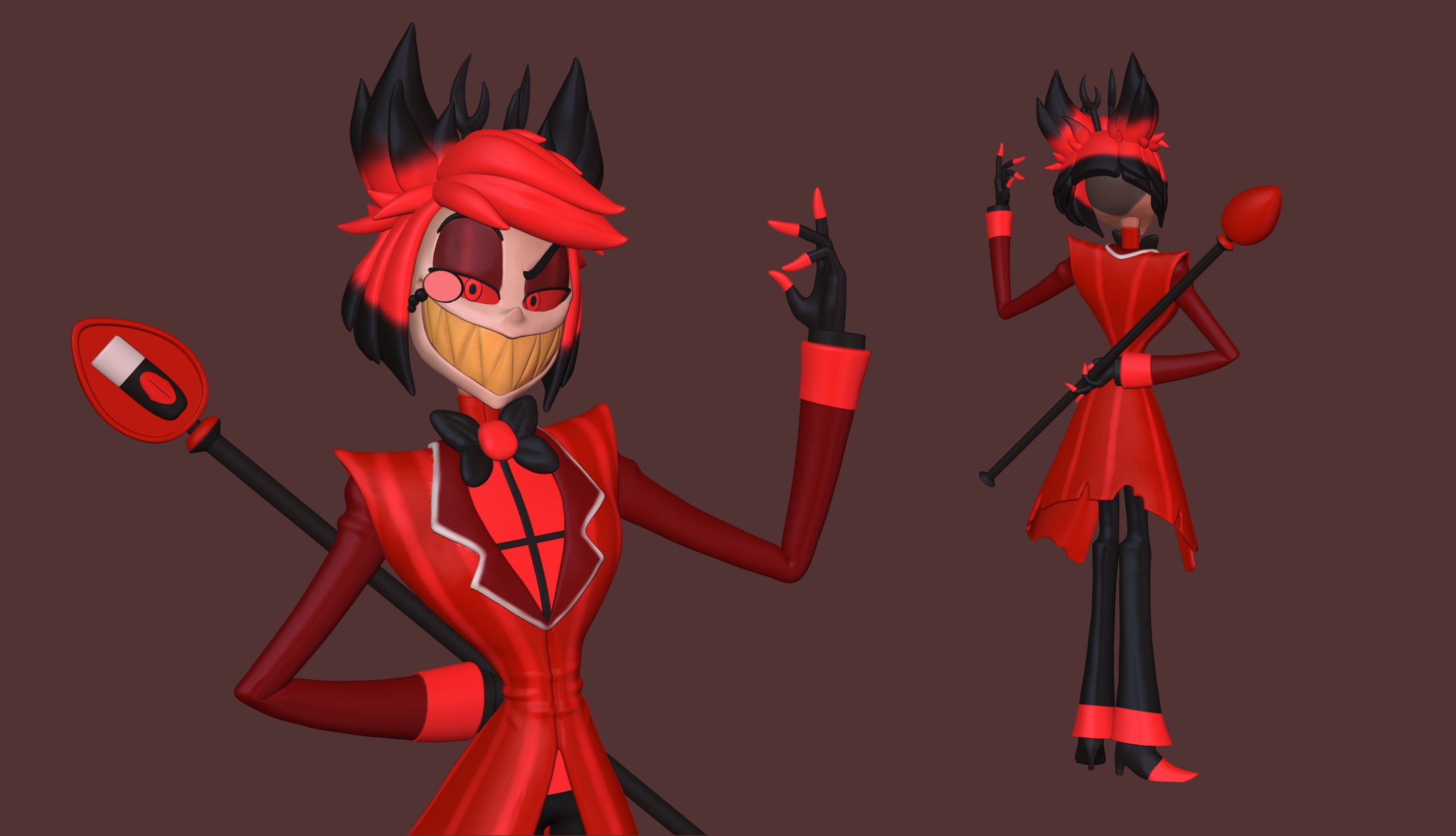 Alastor hazbin hotel 3d models download creality cloud