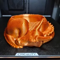 SLEEPY DRAGON CANDY BOWL / PLANTER - NO SUPPORTS-0
