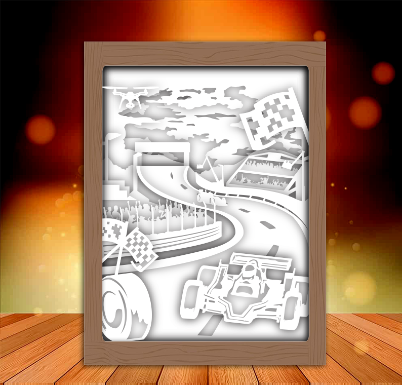 Racing F1 shadow box | 3D models download | Creality Cloud