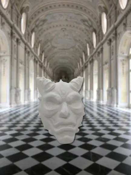Demonic Majesty: The 3D-Printed Mask of Power