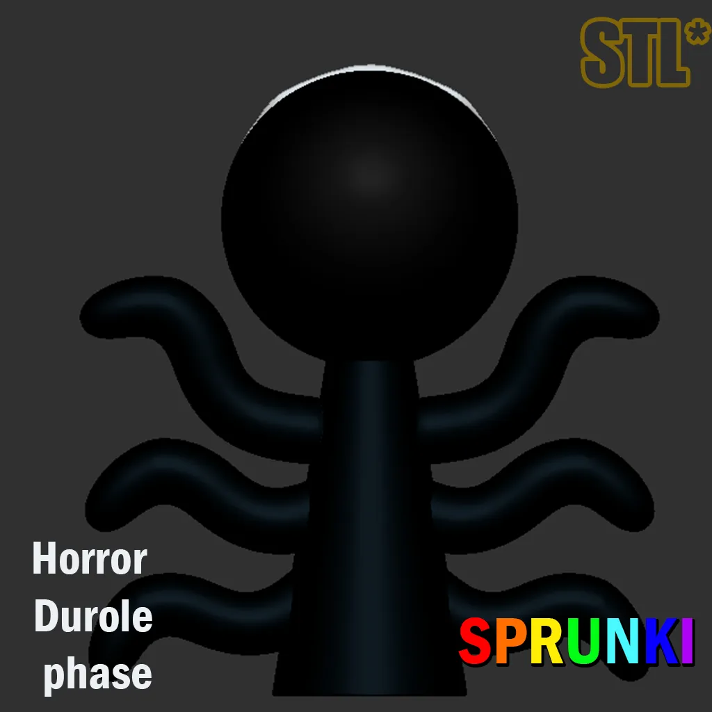 Sprunki Incredibox Horror Durole phase STL 3D Character