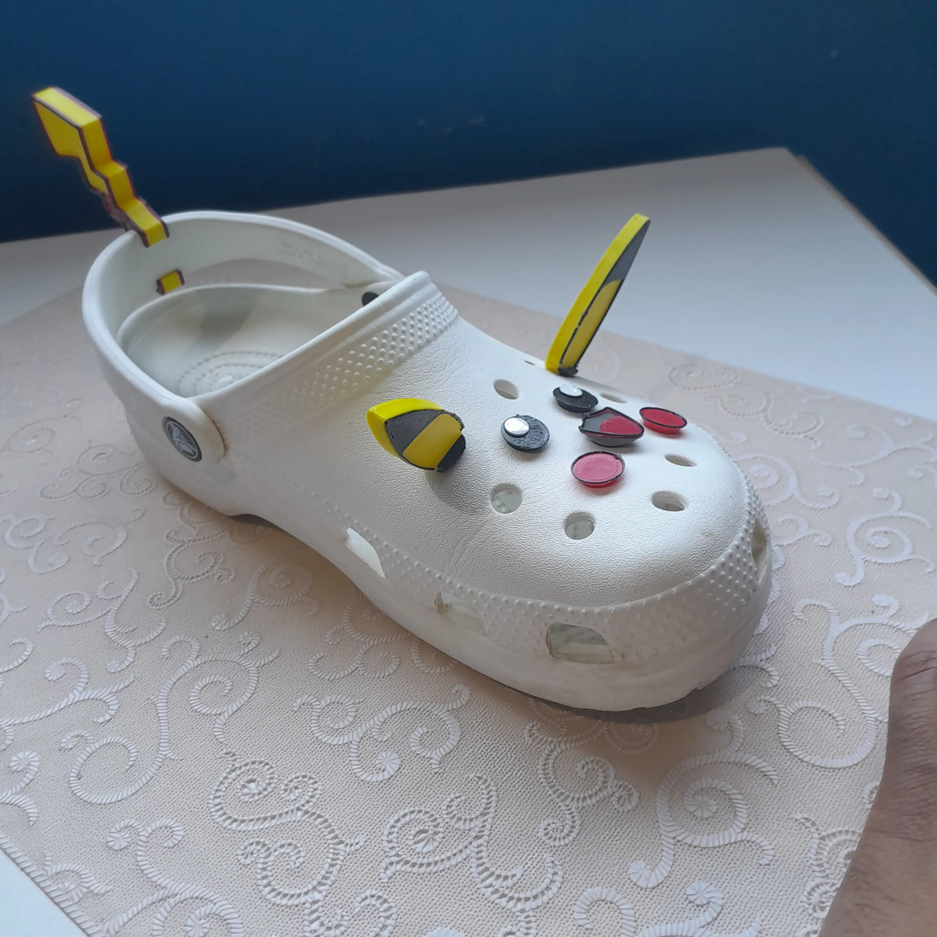 Pikachu crocs shoe charm