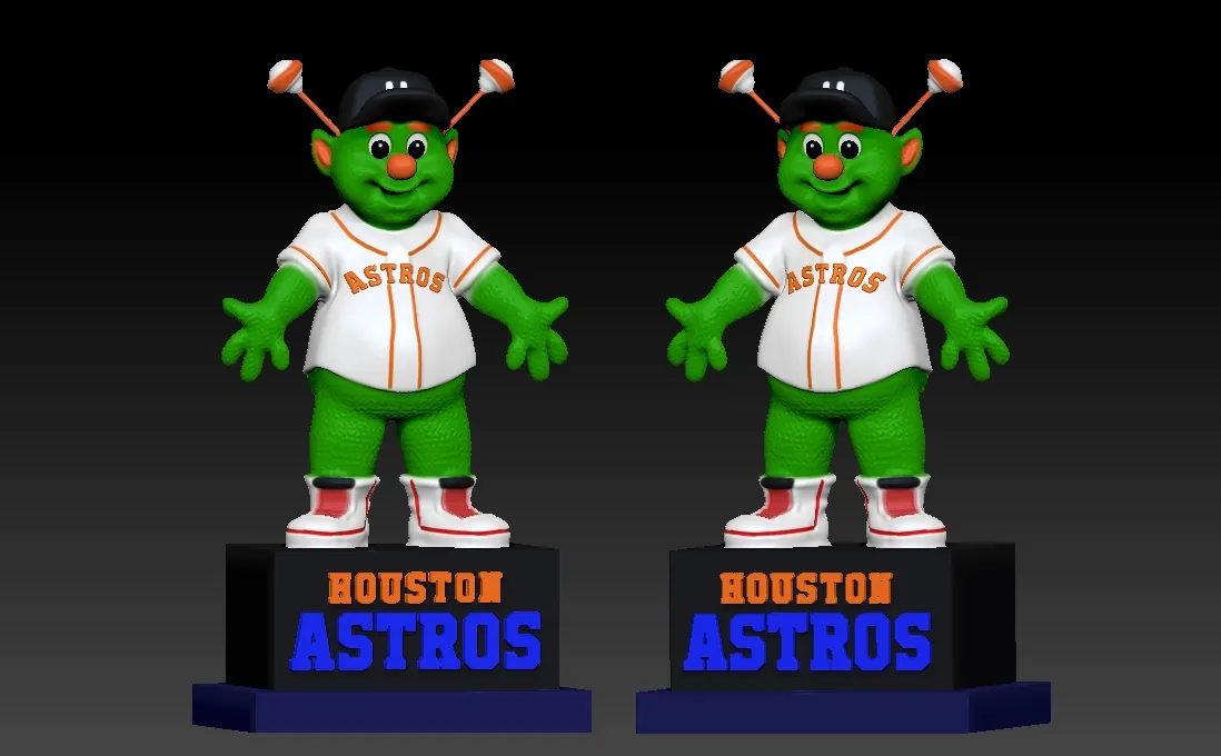 MLB - ORBIT - Houston Astros mascot statue - 3d print
