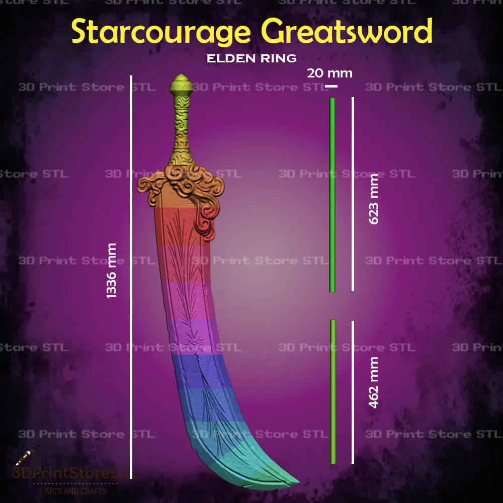 Starscourge Radahn Sword Cosplay Elden Ring - STL File