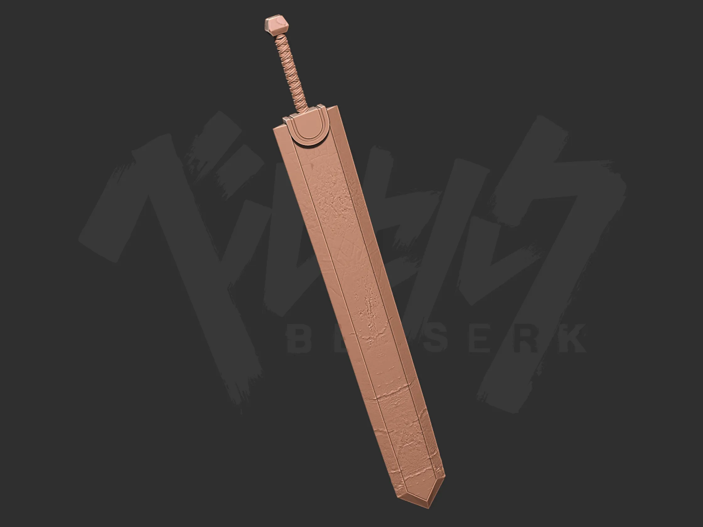 Berserk Guts Dragon Slayer sword 3d print model