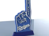 Présentoir pour doigt en mousse des Dodgers de Los Angeles, Collection sportive-2