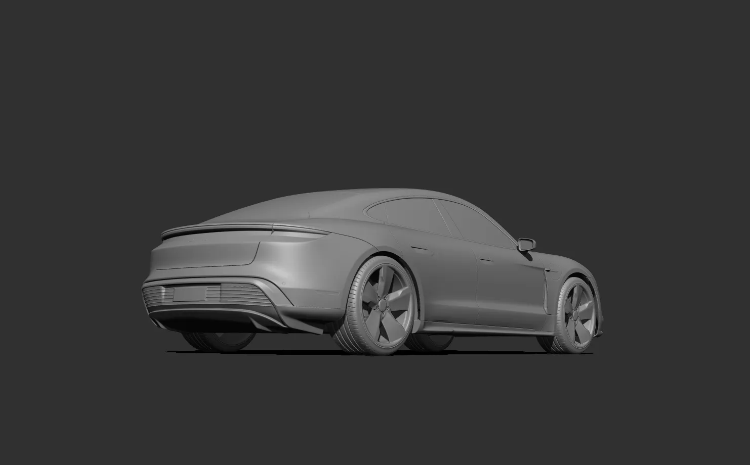 Porsche Taycan 3d print model