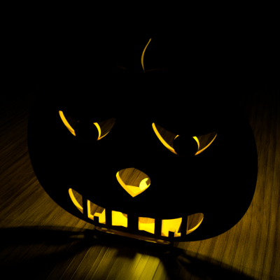 Halloween! Sinister Grin Pumpkin tealight stand 3d model