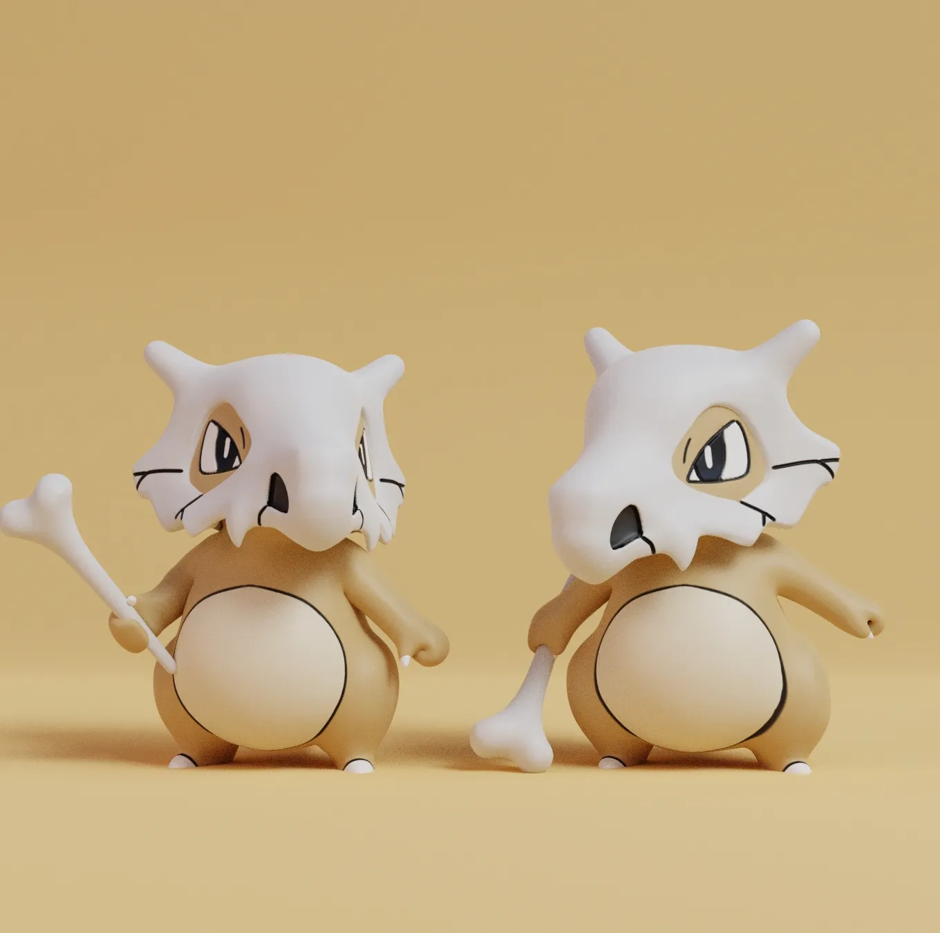 Pokemon - Cubone with 2 poses