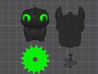 Night Fury Fidget Dragon toothless