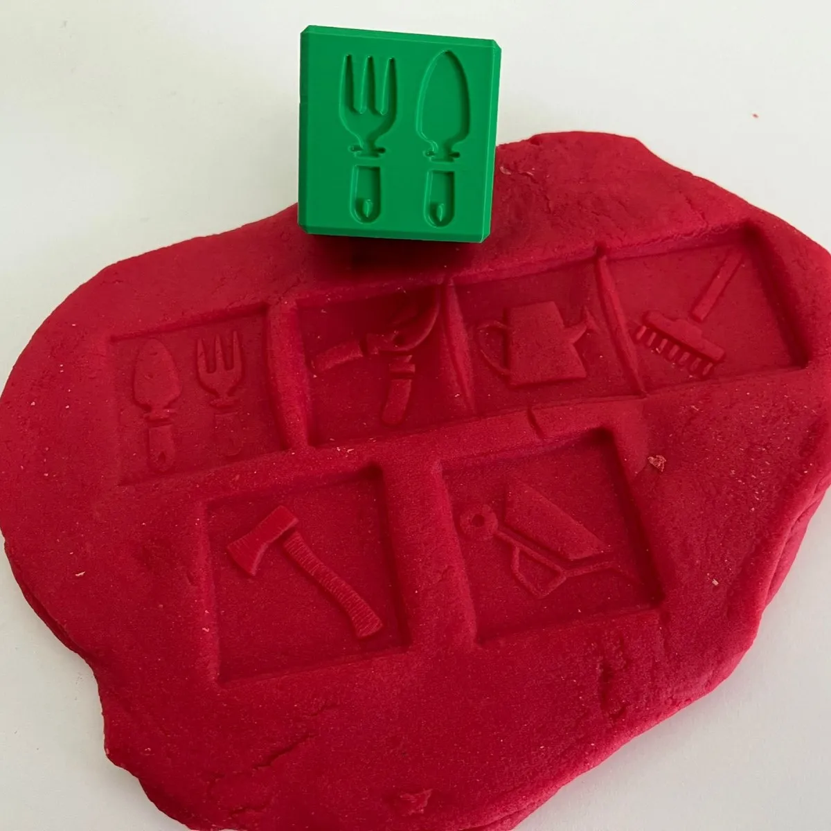 Outils de jardinage éducatifs/Cube à tampons pour apprendre et jouer