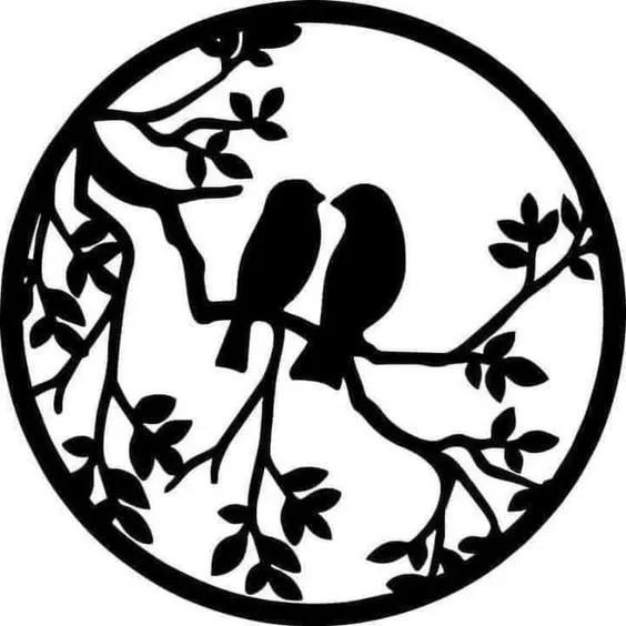 Birds Love Wall Ornament-Wall Art