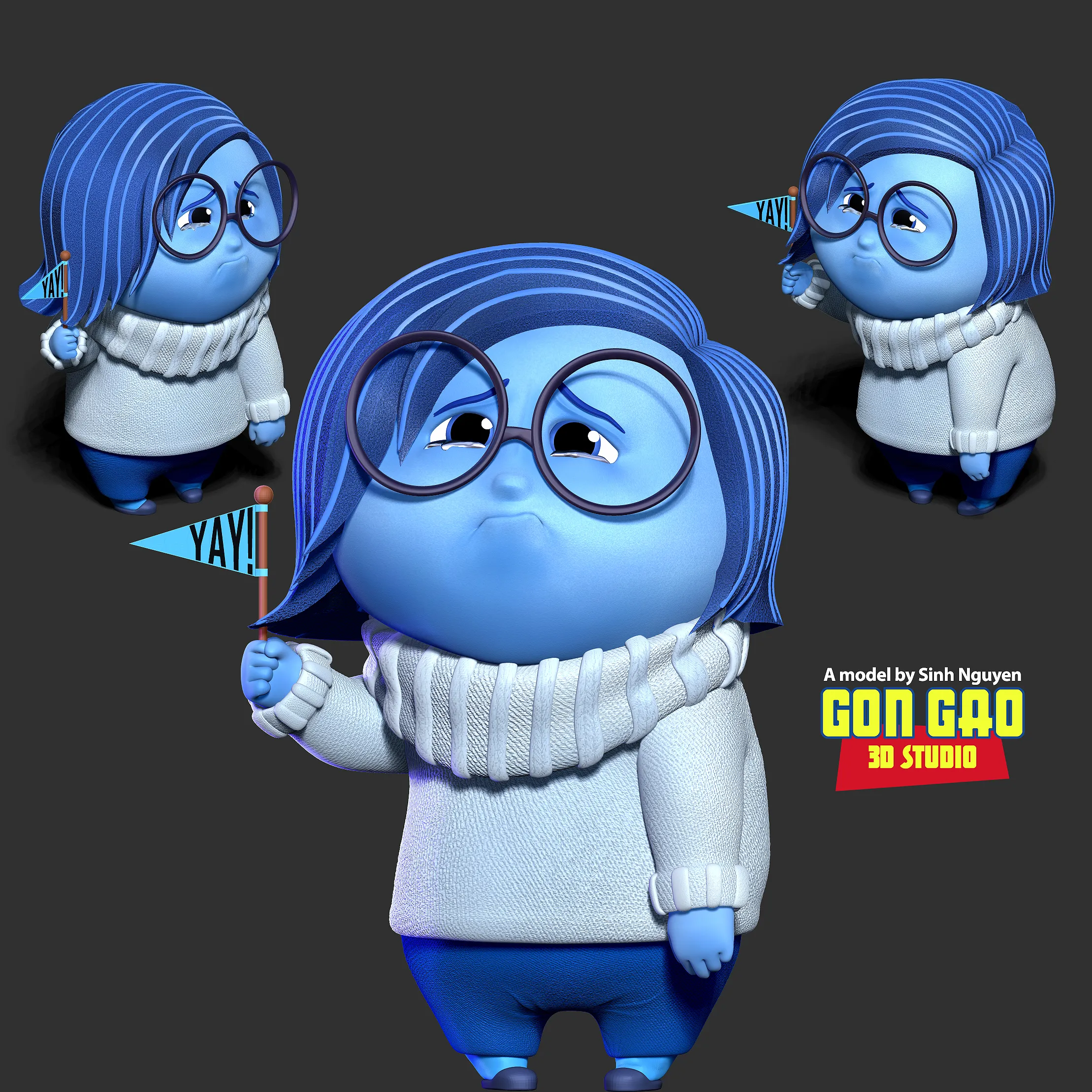 Sadness - Inside Out 2 Fanart