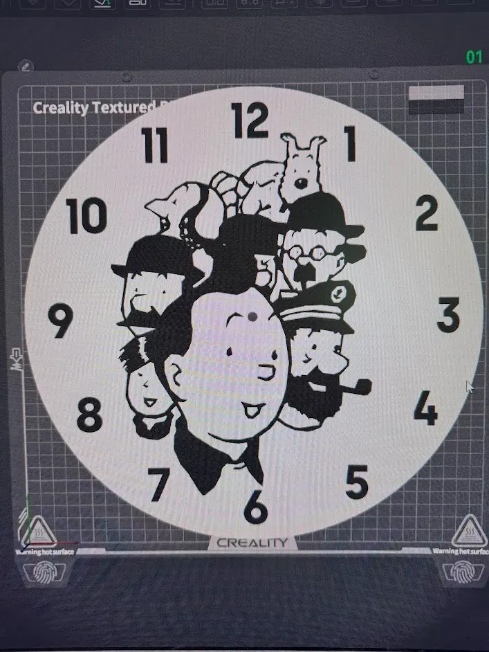 horloge tintin