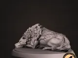 Dire wolf (sleeping)-1