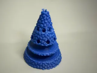Christmas pine plug pen holder