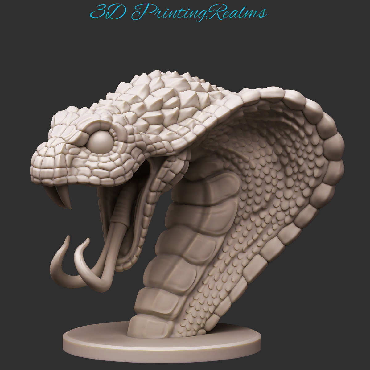 Stylized Snake Bust | 3D models download | Creality Cloud