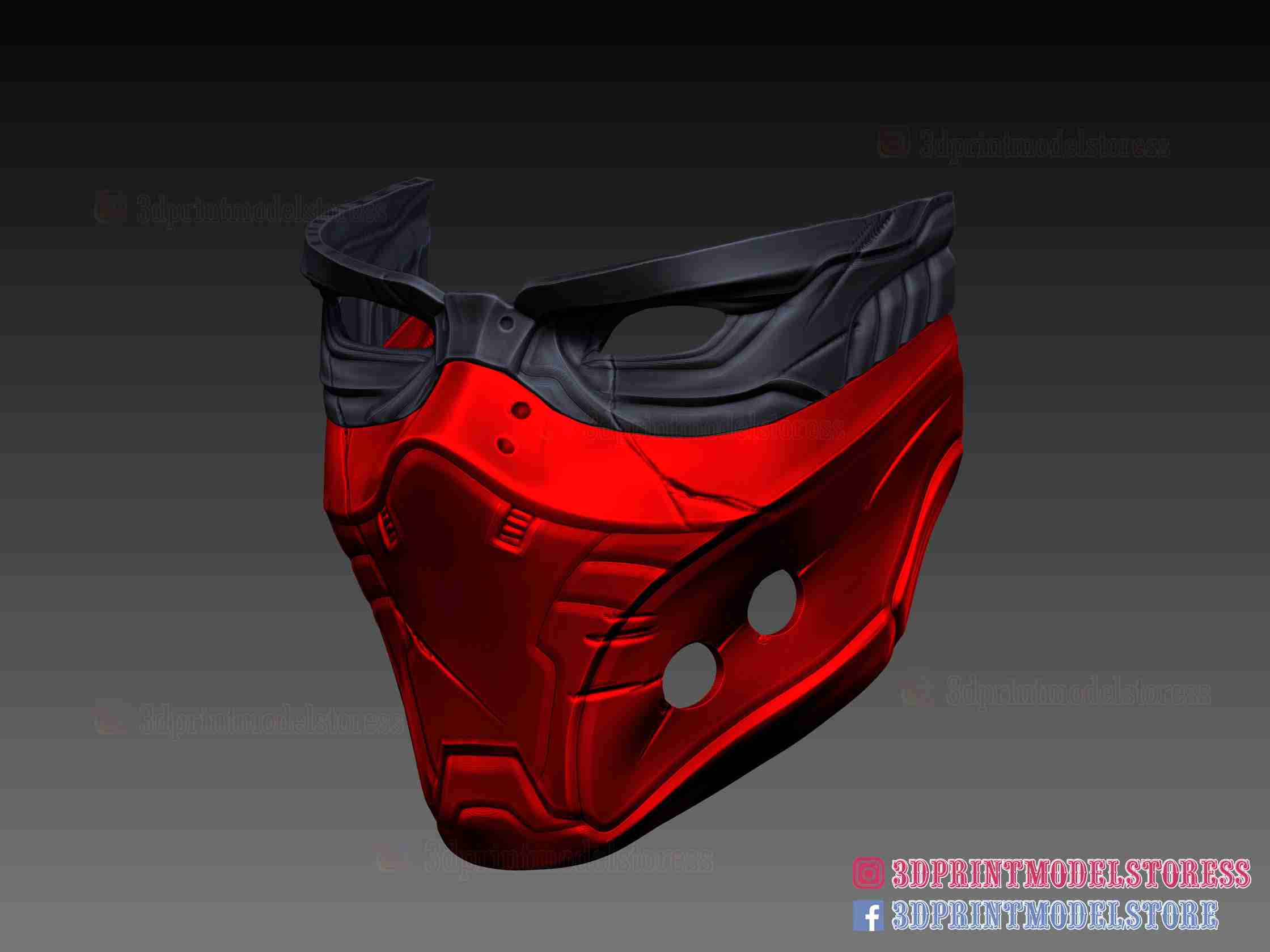 Red Hood Mask - DC Comics Cosplay | 3D models download | Creality Cloud