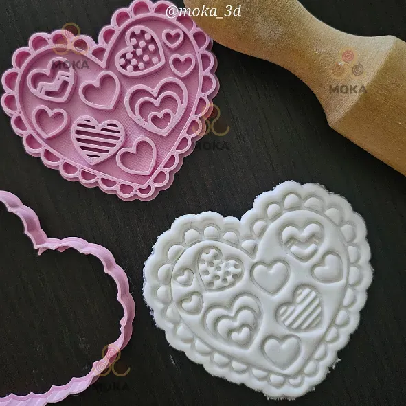 Cortador de galletas lindo corazon San Valentin amor