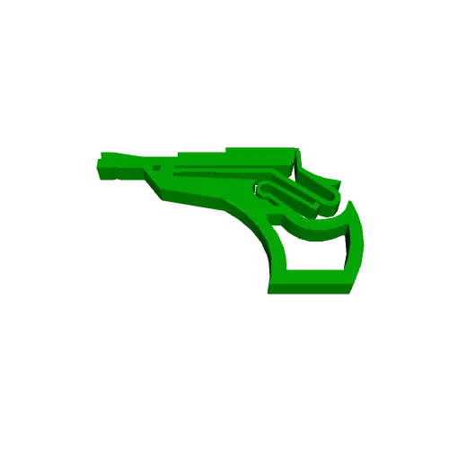 Mini One piece Rubber Band GUN (uses loom/mini bands