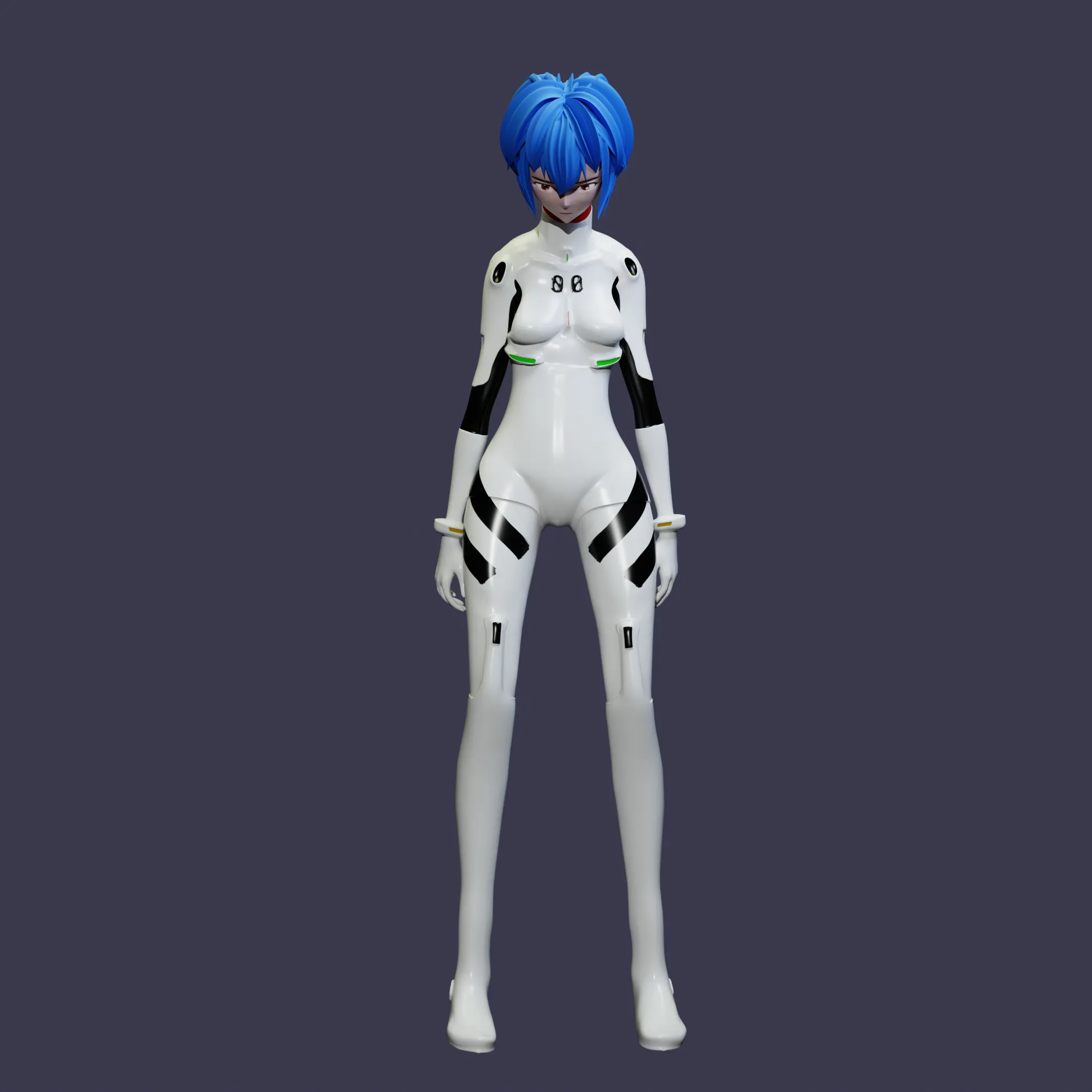 Evangelion Rei Ayanami - full body pose