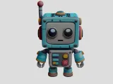 Cute Retro Robot-1