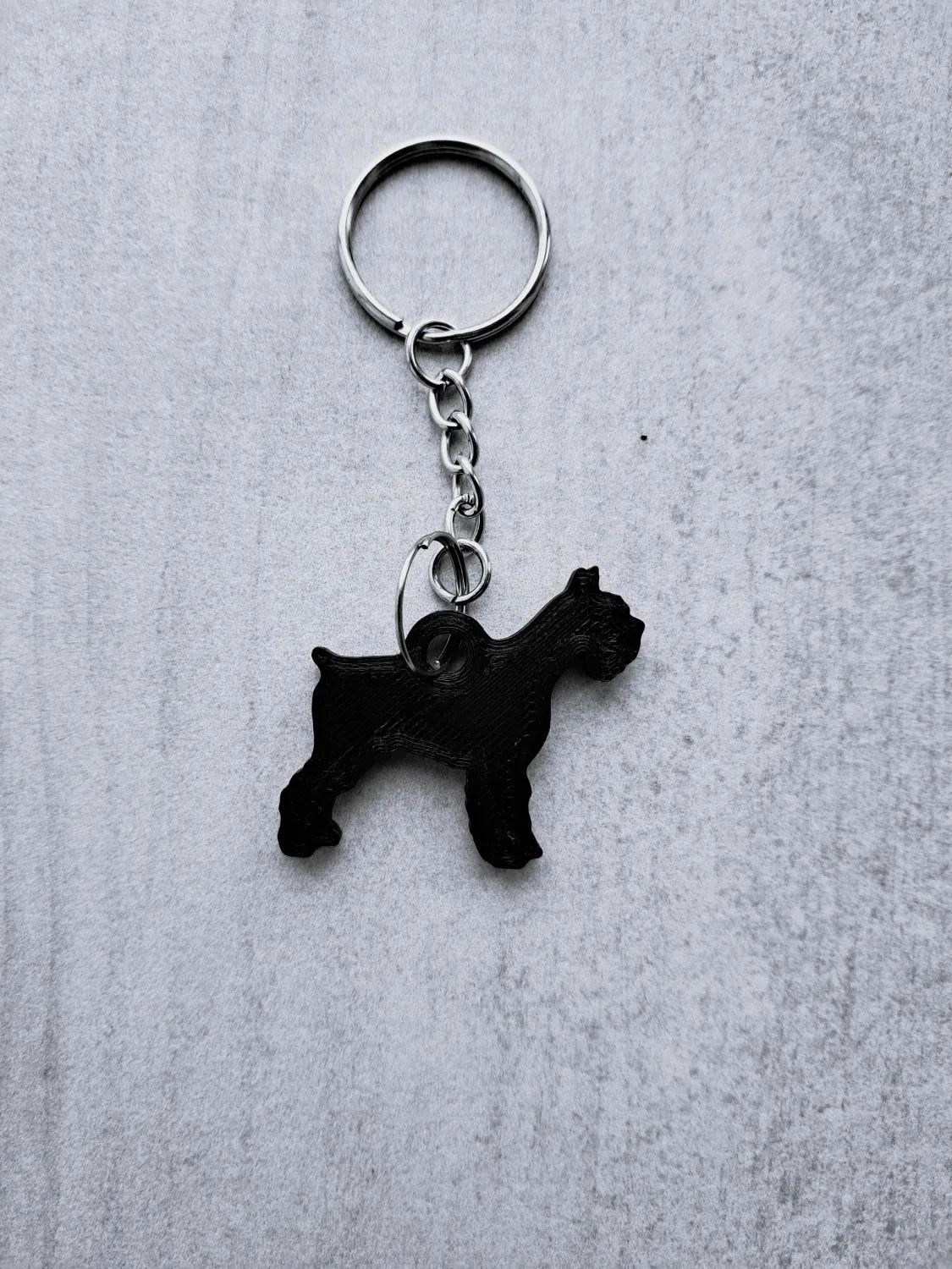 Schnauzer keychain