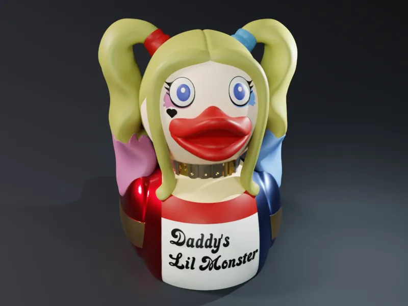 Cute Harley Quinn Rubber Duck
