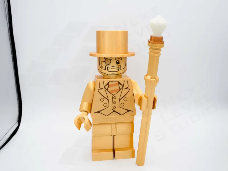 Mr. Gold – Giant Modular Minifigure (16") ✨