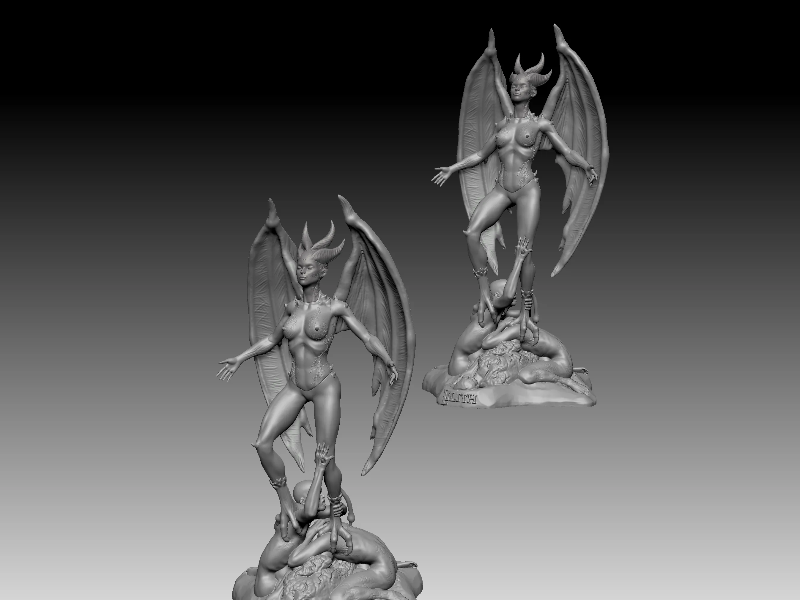 Lilith succubus goddess statue