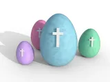 Easter Egg With Cross-1