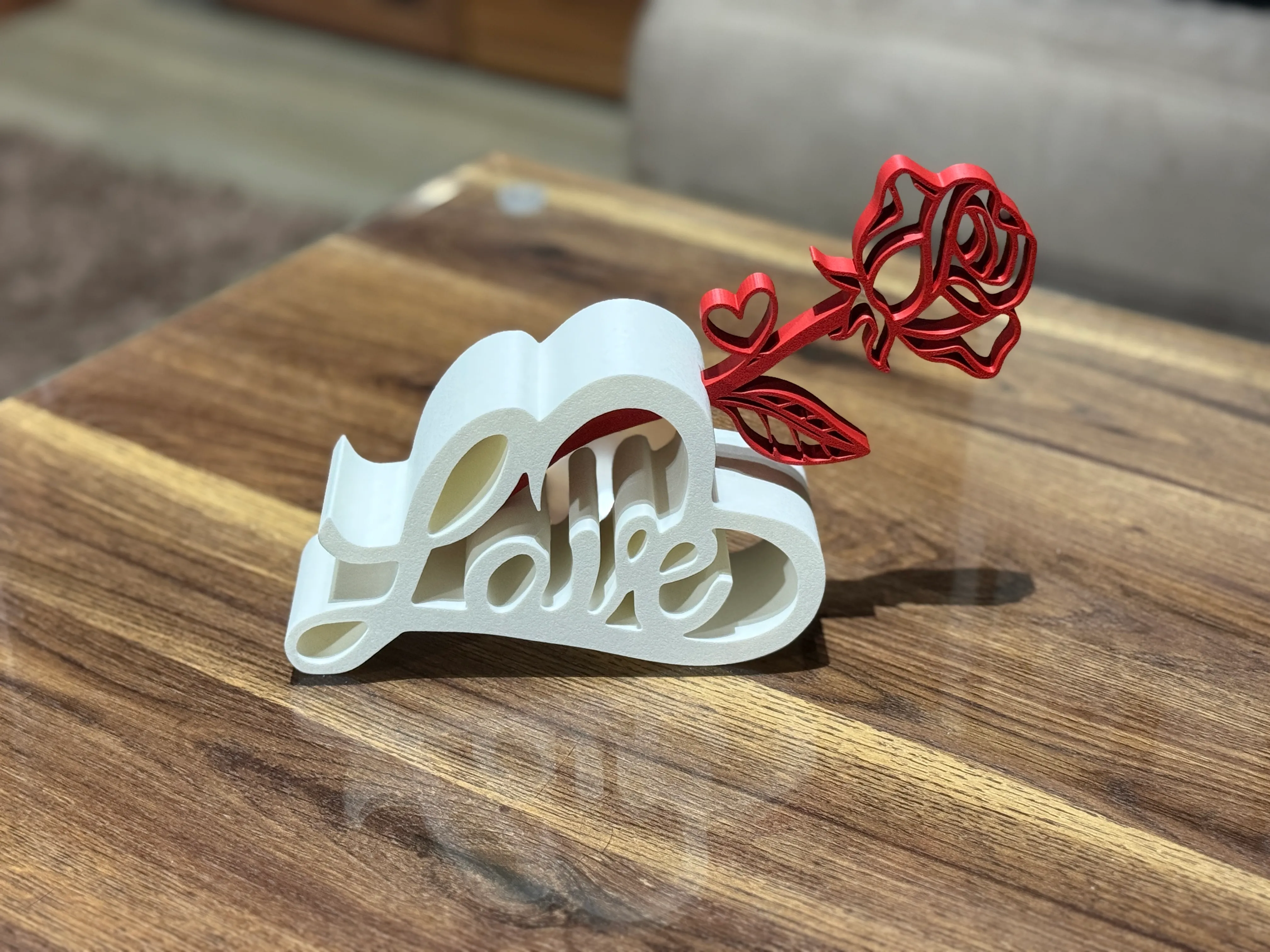 LOVE MELTED WITH HEART / TEXT STAND / VALENTINE