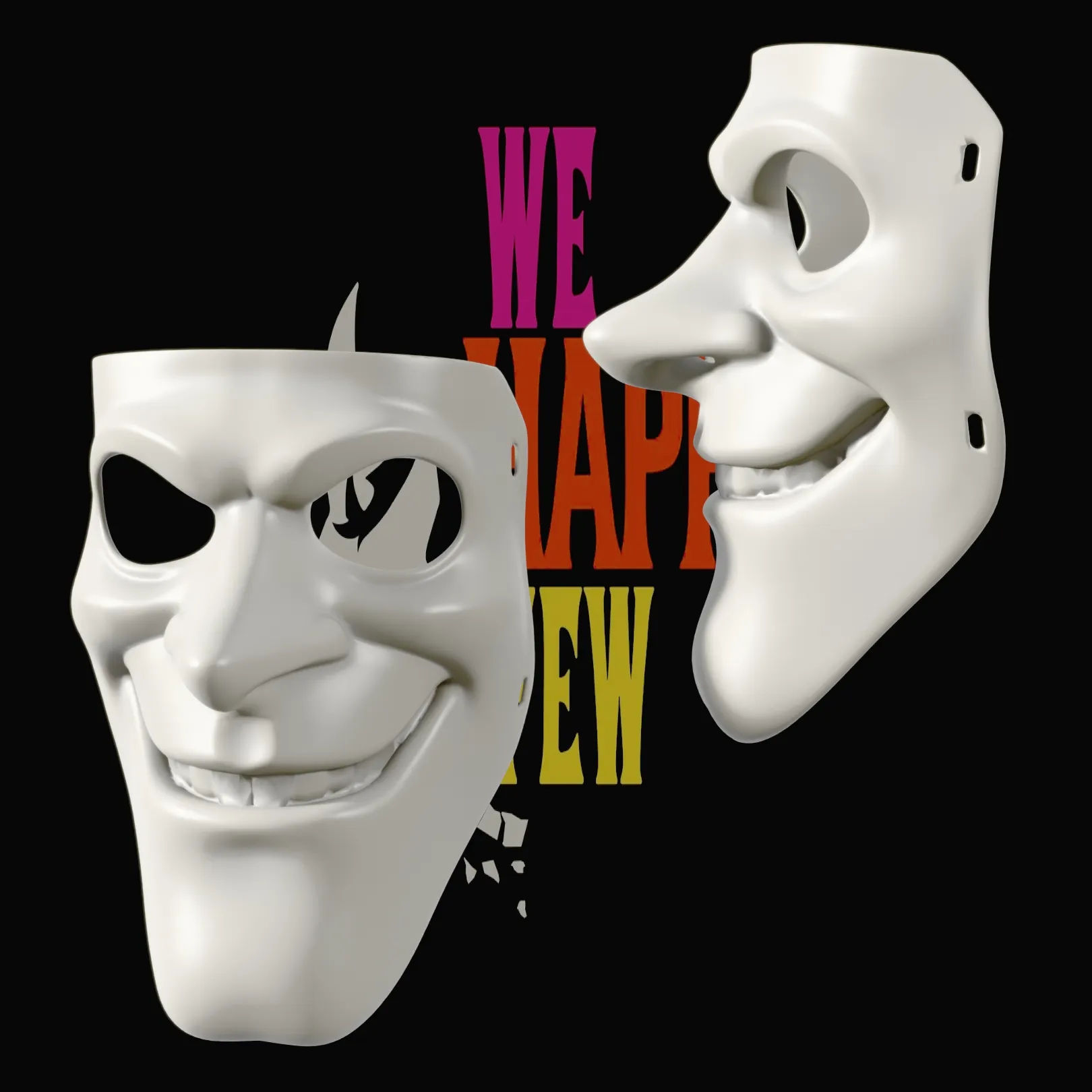 Bobby Mask - We Happy Few Cosplay