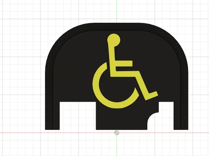 engraved handicapped backplate