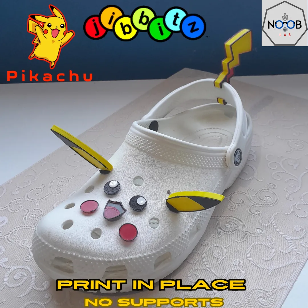 Pikachu crocs shoe charm